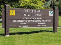 Cheesequake State Park sign